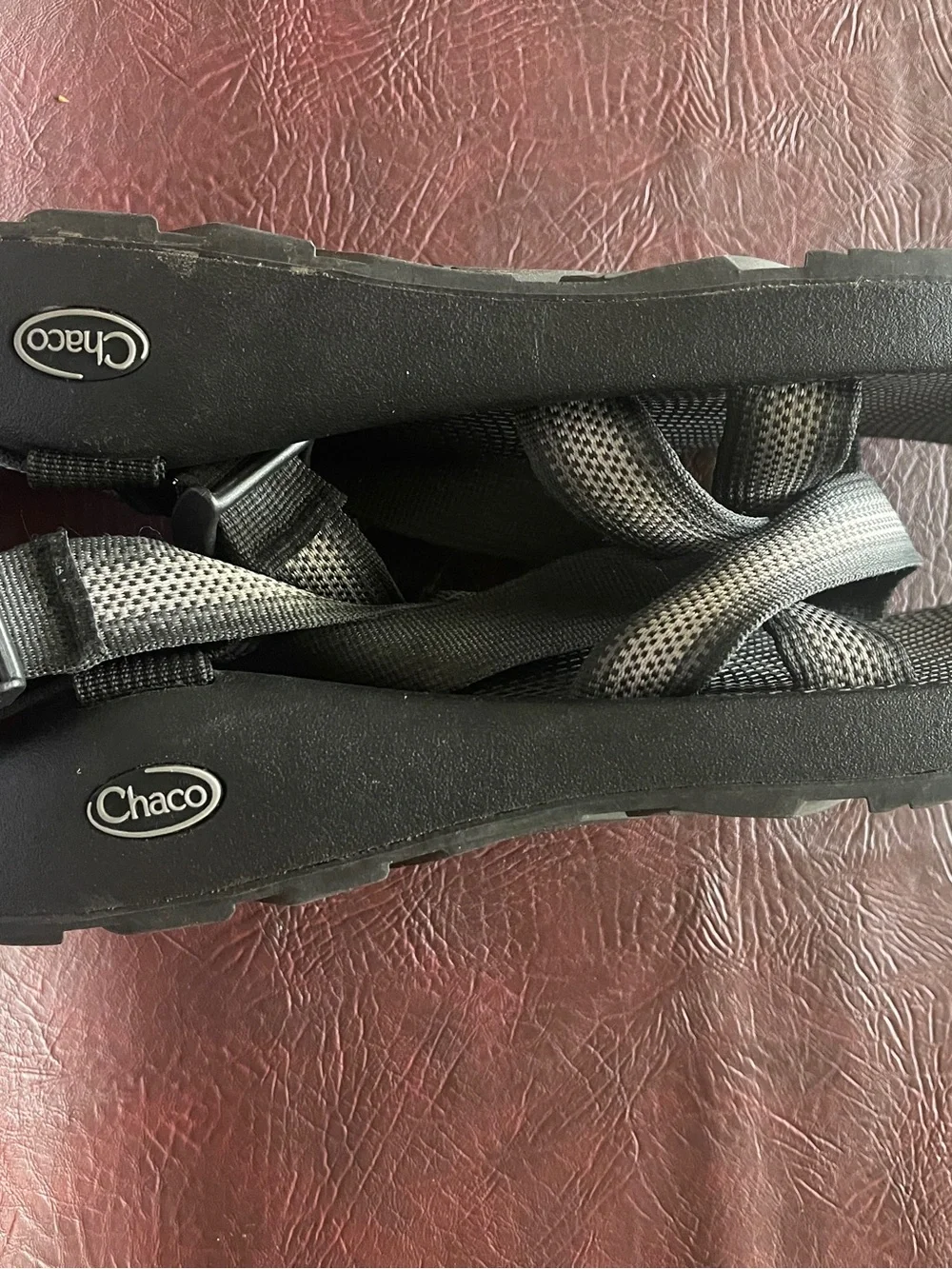 Chaco Men's Black Sandals with Silver Accents